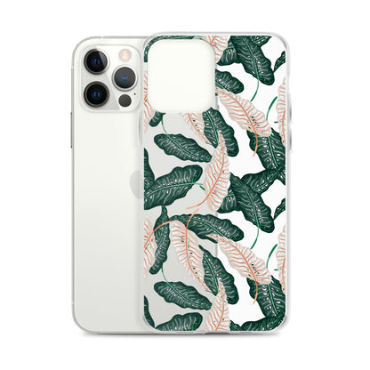 Artistic Jungle Clear iPhone Case