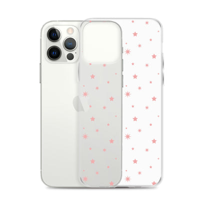 Tiny Pastel Pink Stars Pattern iPhone Case