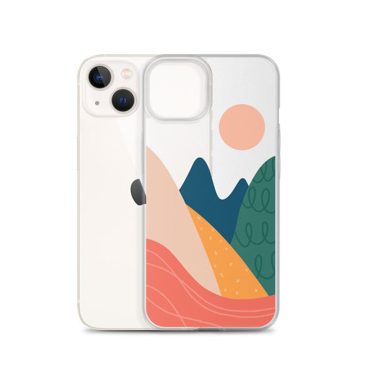 Colorful Travel Lovers iPhone Case