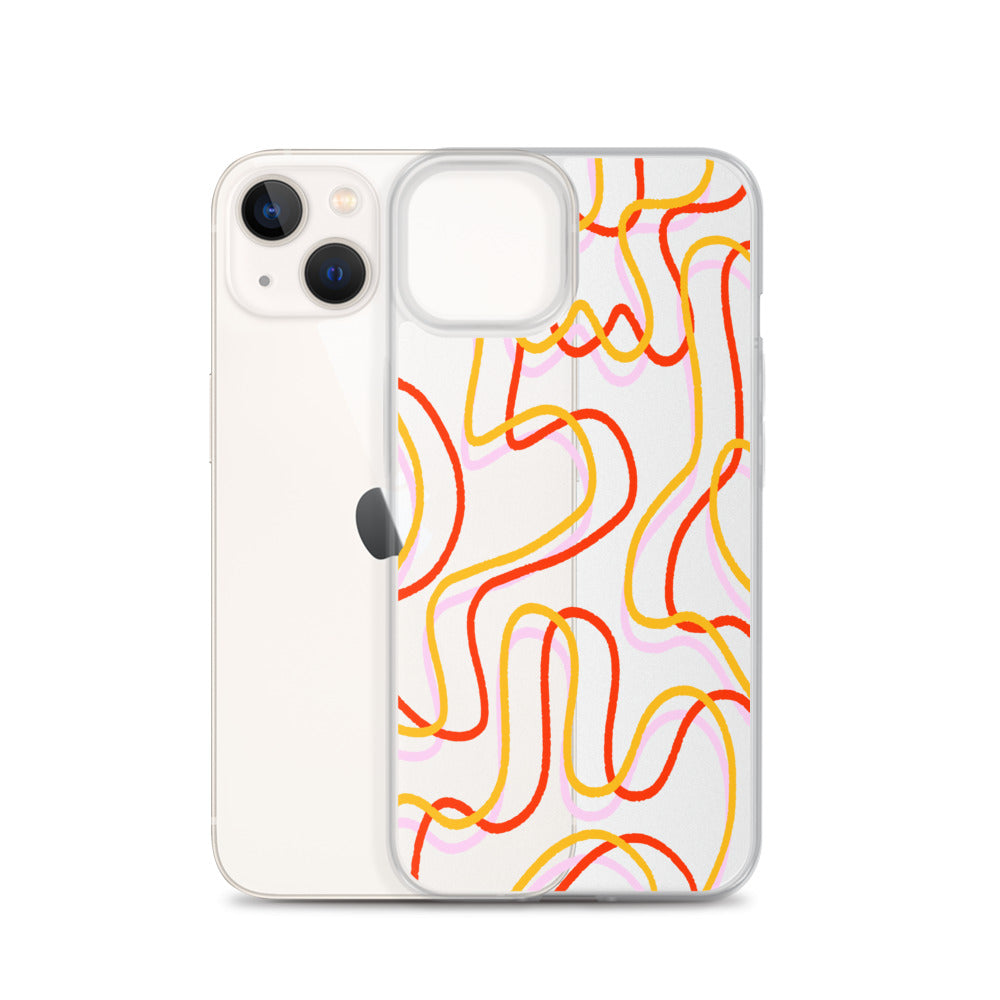 Colorful Line Art iPhone Case