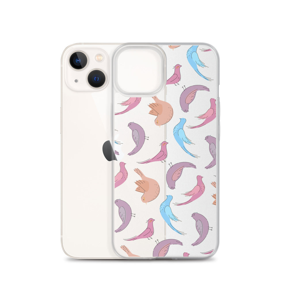 Nature Birds Clear iPhone Case