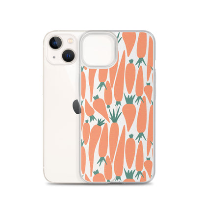Retro Carrot Vege iPhone Case