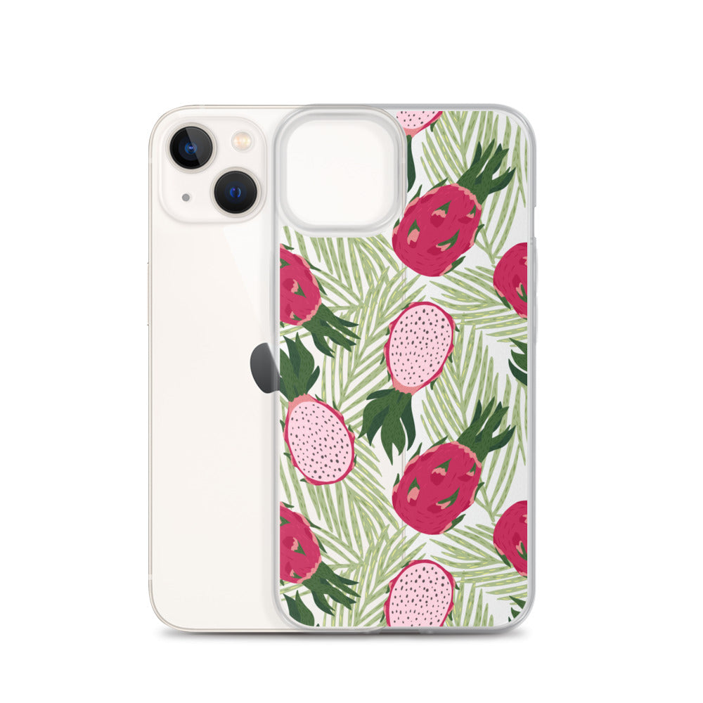 Green Pink Pitaya iPhone Case