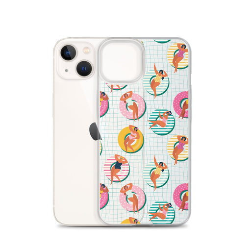 Swimming Pool Summer Pattern iPhone Case
