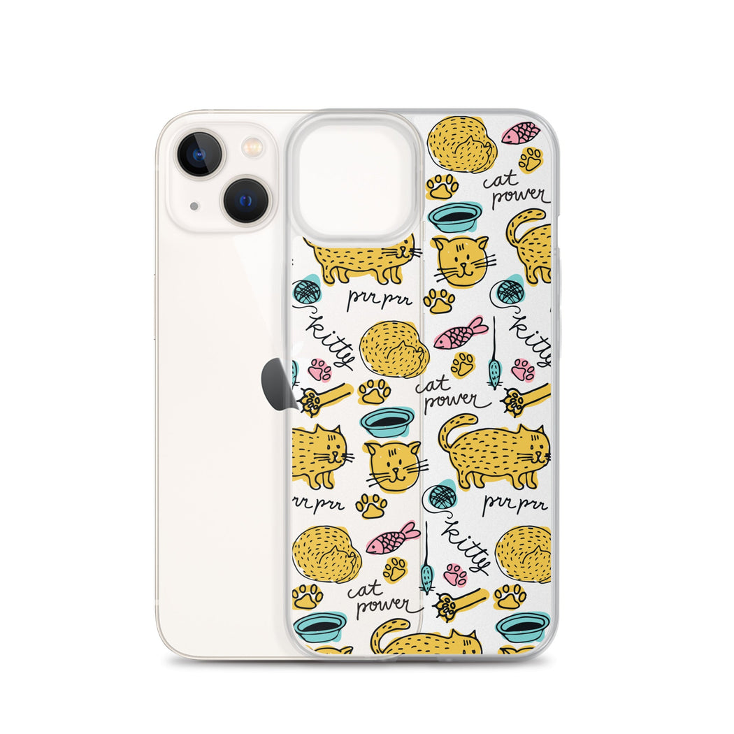 Funny Cat Pattern iPhone Case