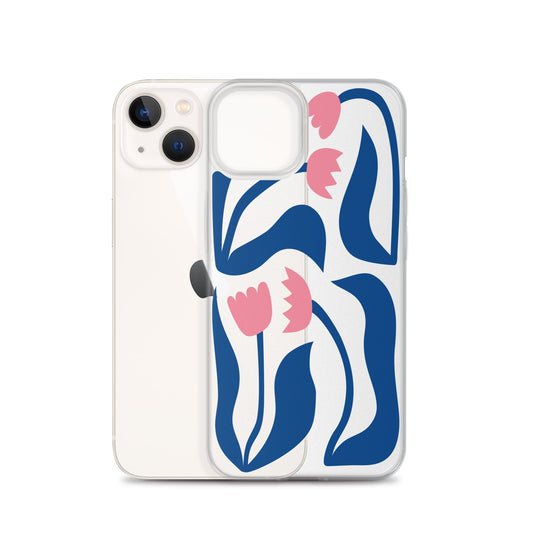 Blue Floral iPhone Case