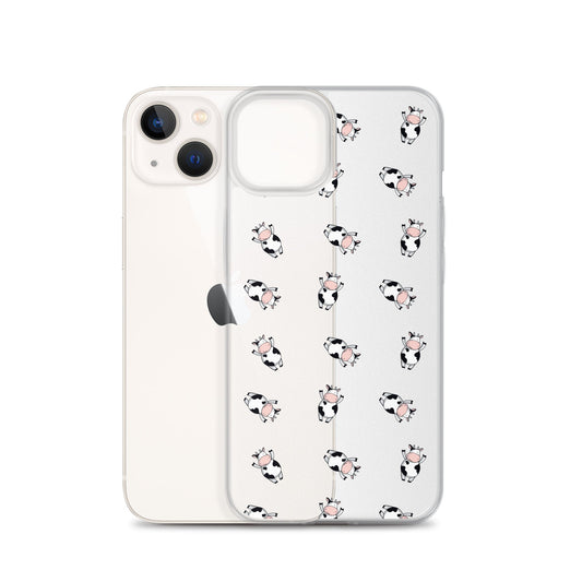 Cute Tiny Cows Pattern iPhone Case
