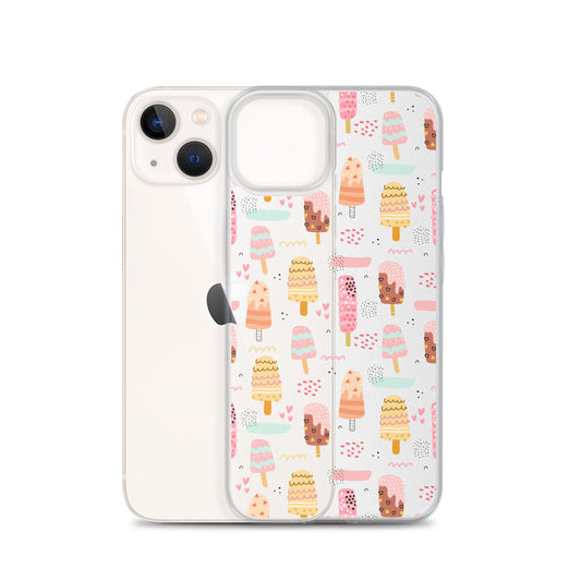 Cute Sweet Ice Cream Pattern iPhone Case