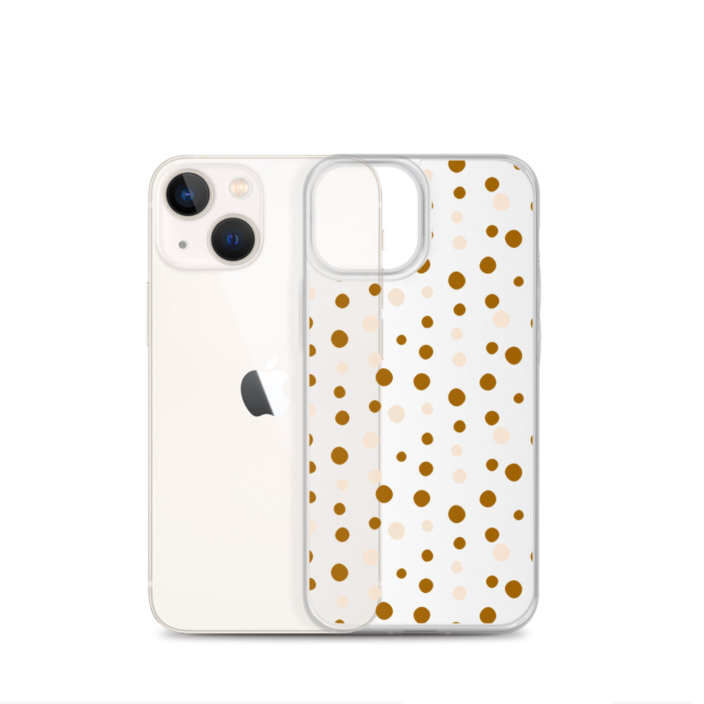 Bohemian Beige Dots iPhone Case