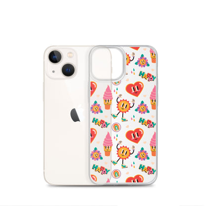 Colorful Funny Cartoon Pattern iPhone Case