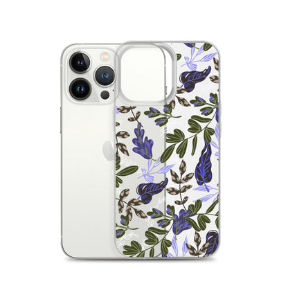 Botanical Floral Clear iPhone Case