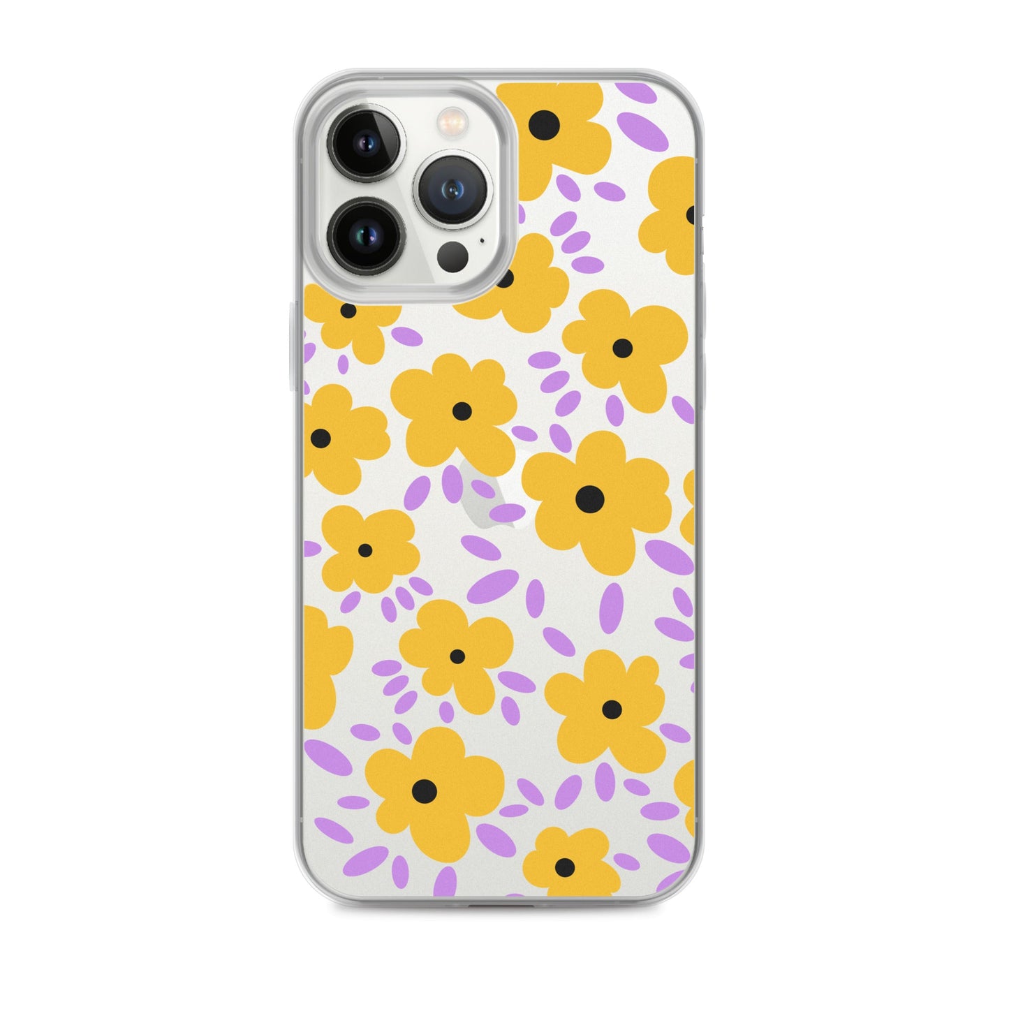 Retro Yellow Flowers 70s iPhone Case
