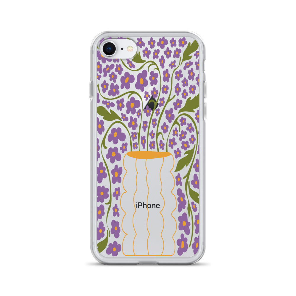 Modern Abstract Flowers iPhone Case
