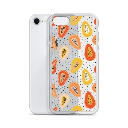 Fruit Papaya Dots iPhone Case