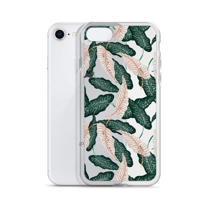 Artistic Jungle Clear iPhone Case