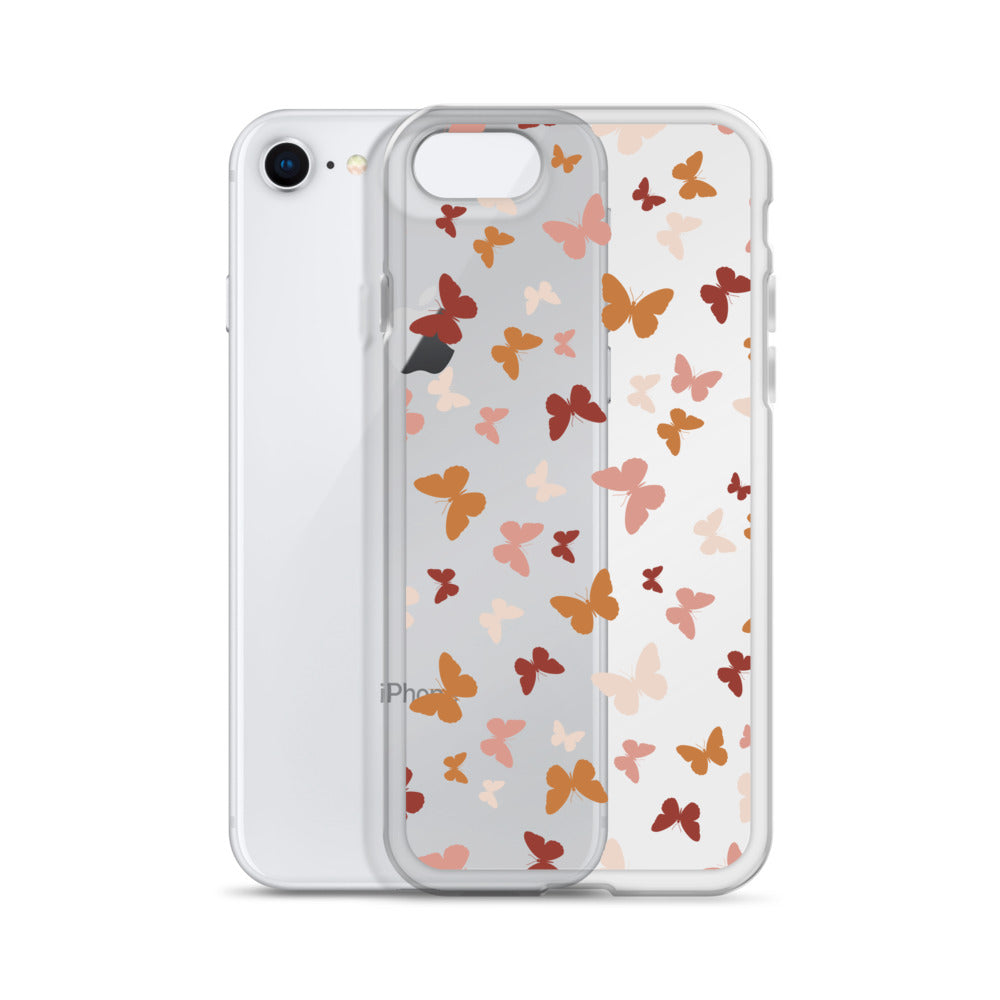 Beige Boho Butterflies iPhone Case