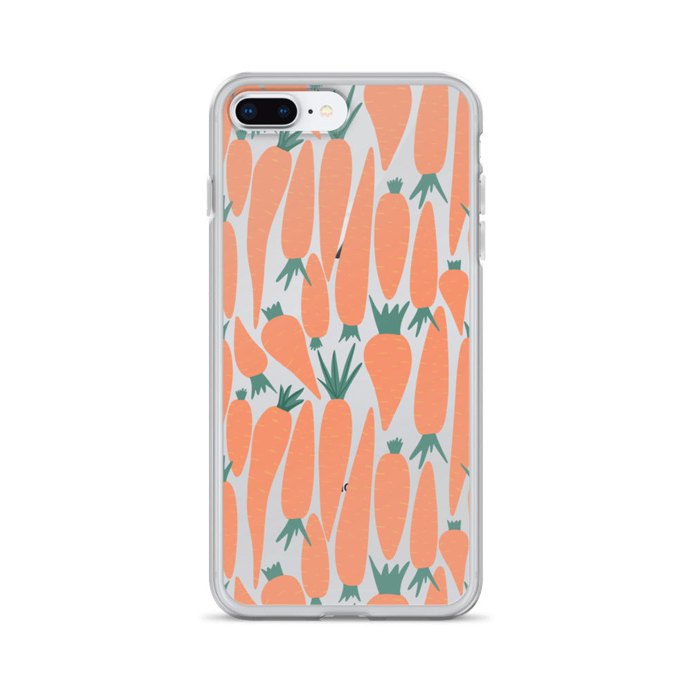 Retro Carrot Vege iPhone Case