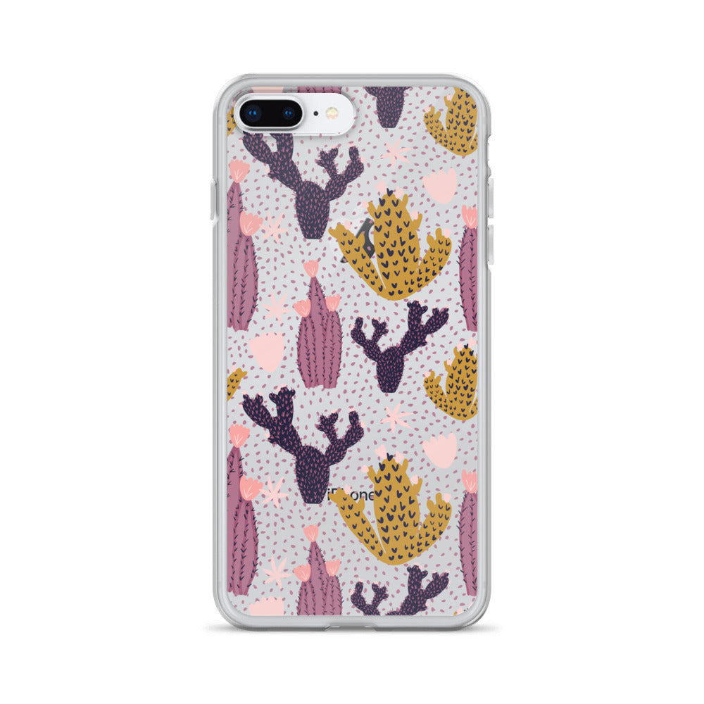 Cute Cactus with Dots iPhone Case