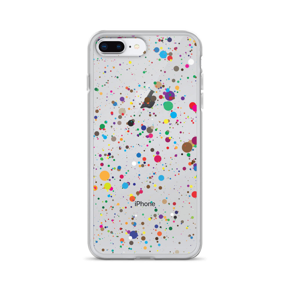 Pollock Painting Clear iPhone Case