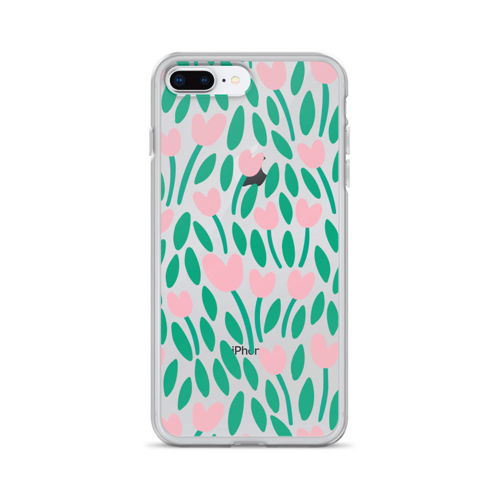 Spring Floral Clear iPhone Case