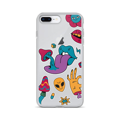 Shrooms and Aliens iPhone Case