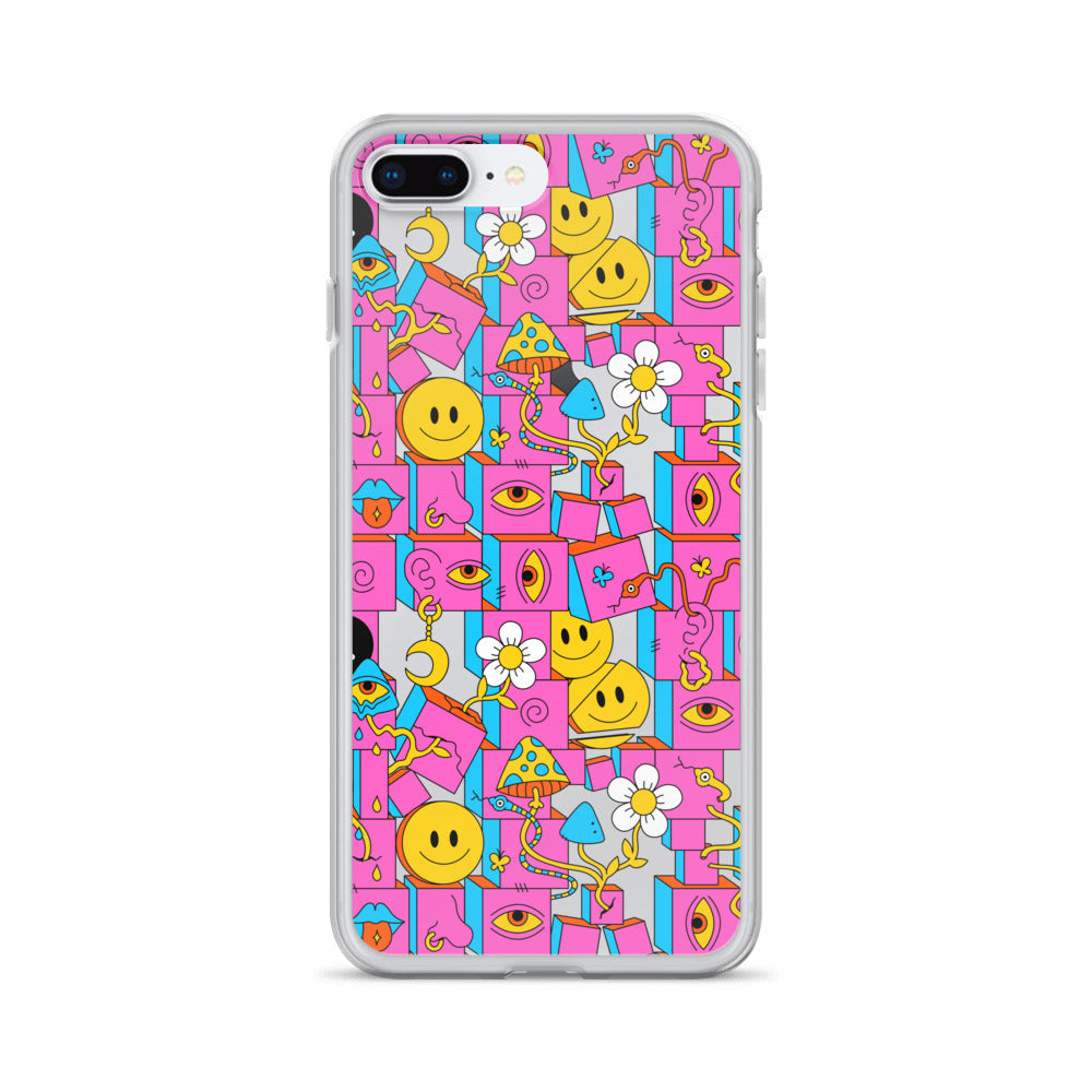 Trippy Pink iPhone Case