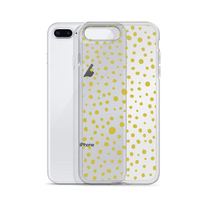 Green Mid Century Dots iPhone Case