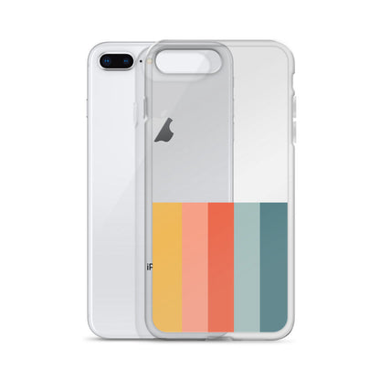 Retro Minimalist Colors iPhone Case