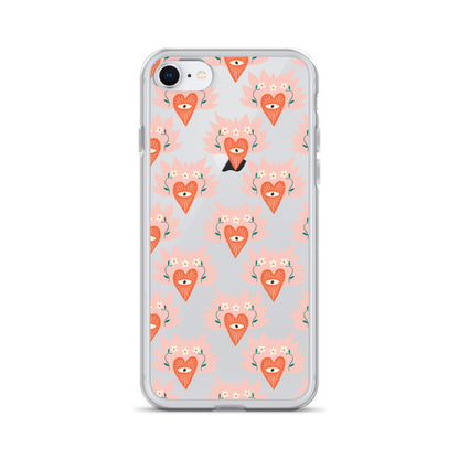 Sacred Heart Flame Love iPhone Case