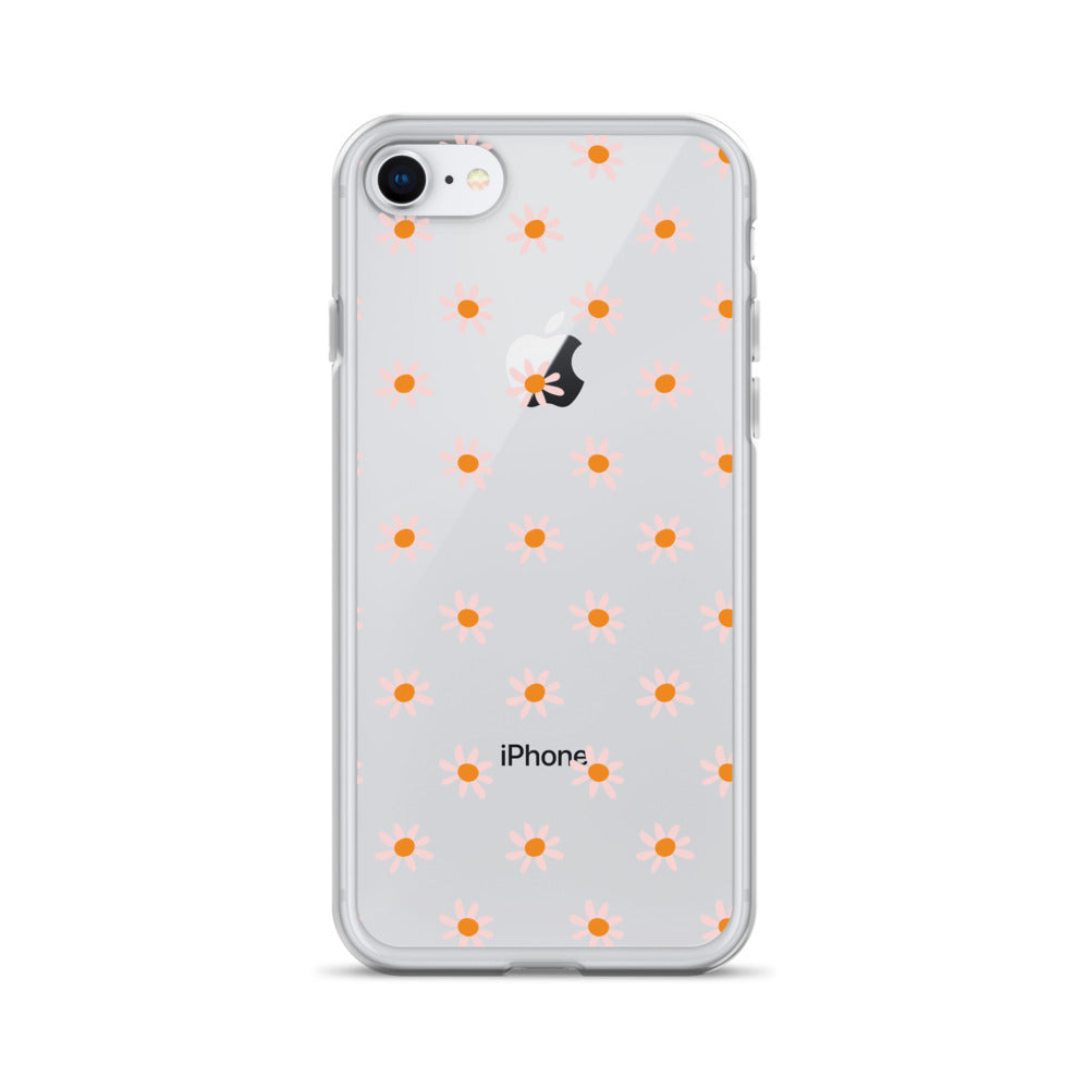 Retro Tiny Daisies Pattern iPhone Case
