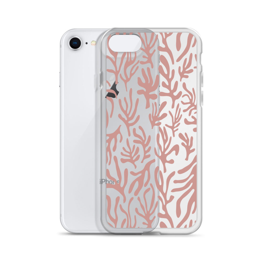 Pink Leaves iPhone Case