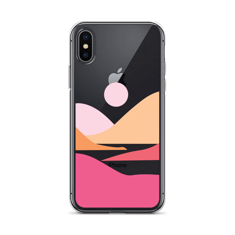 Pink Mountains Travel iPhone Case