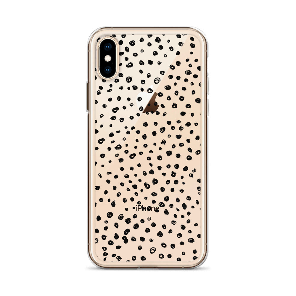 Black Little Dots iPhone Case