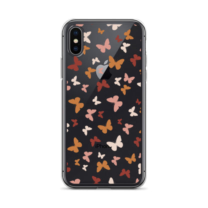 Beige Boho Butterflies iPhone Case