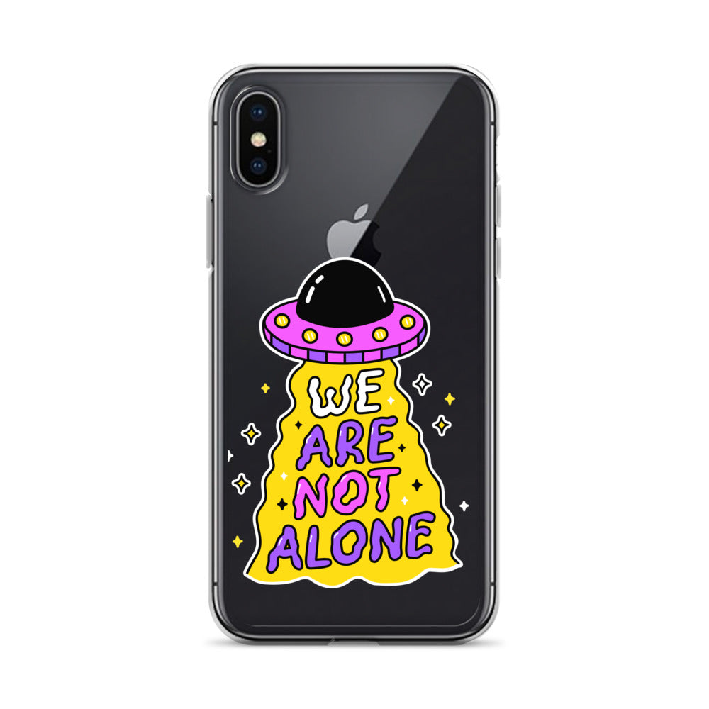 WE ARE NOT ALONE - funny ufo iPhone Case