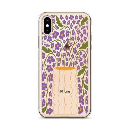 Modern Abstract Flowers iPhone Case