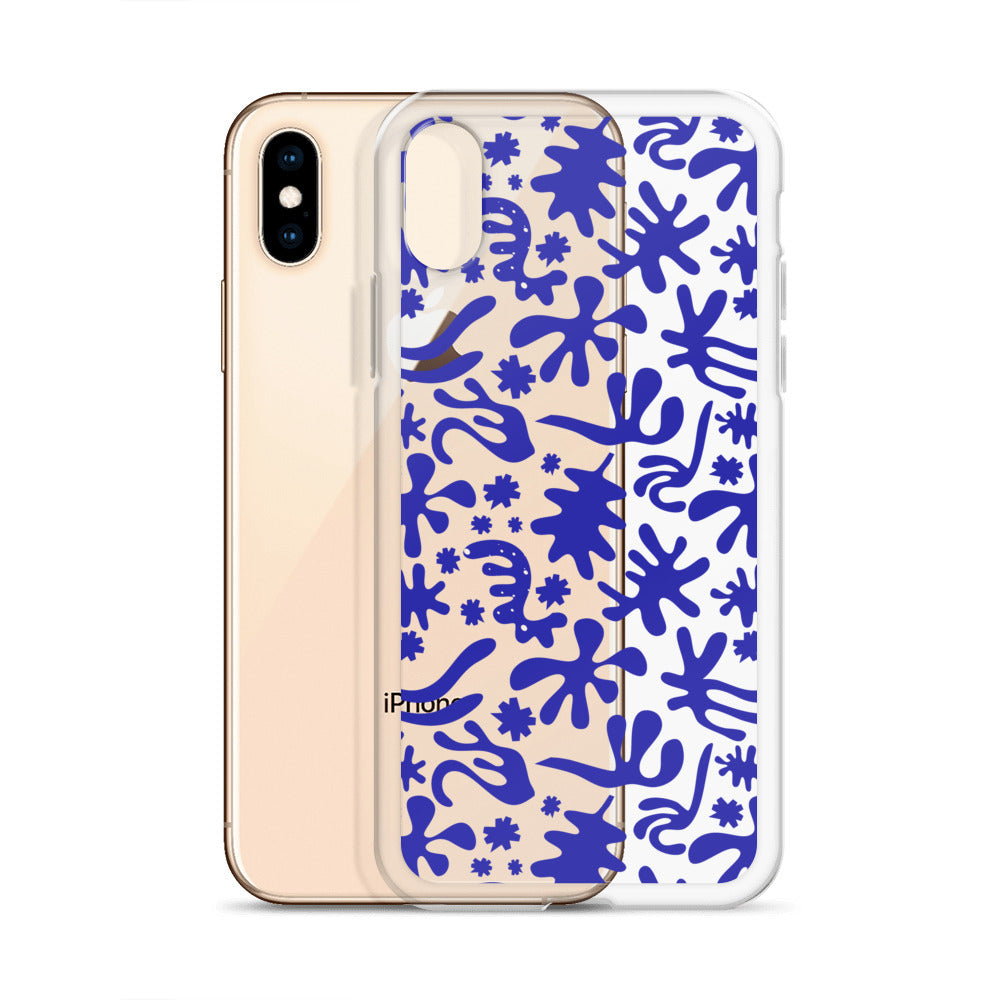 Blue Cutout iPhone Case