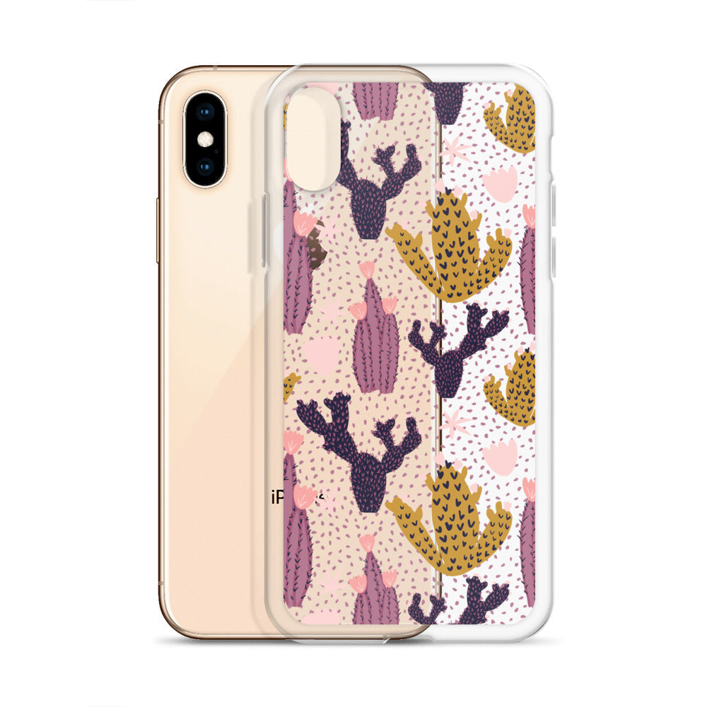 Cute Cactus with Dots iPhone Case