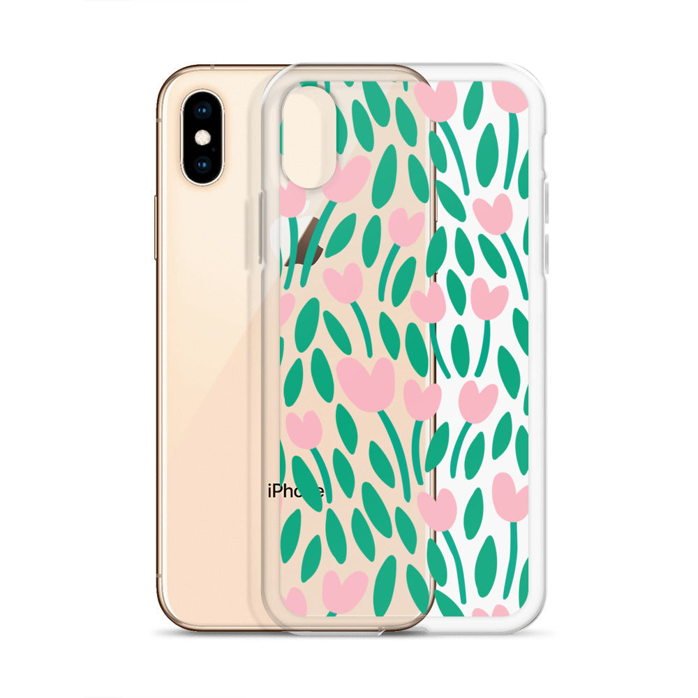 Spring Floral Clear iPhone Case