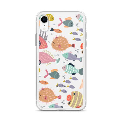Colorful Pastel Fish iPhone Case