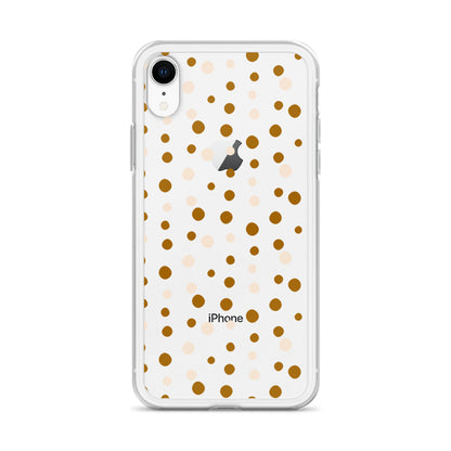 Bohemian Beige Dots iPhone Case