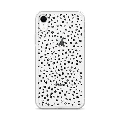Black Little Dots iPhone Case