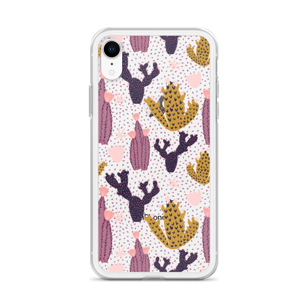 Cute Cactus with Dots iPhone Case