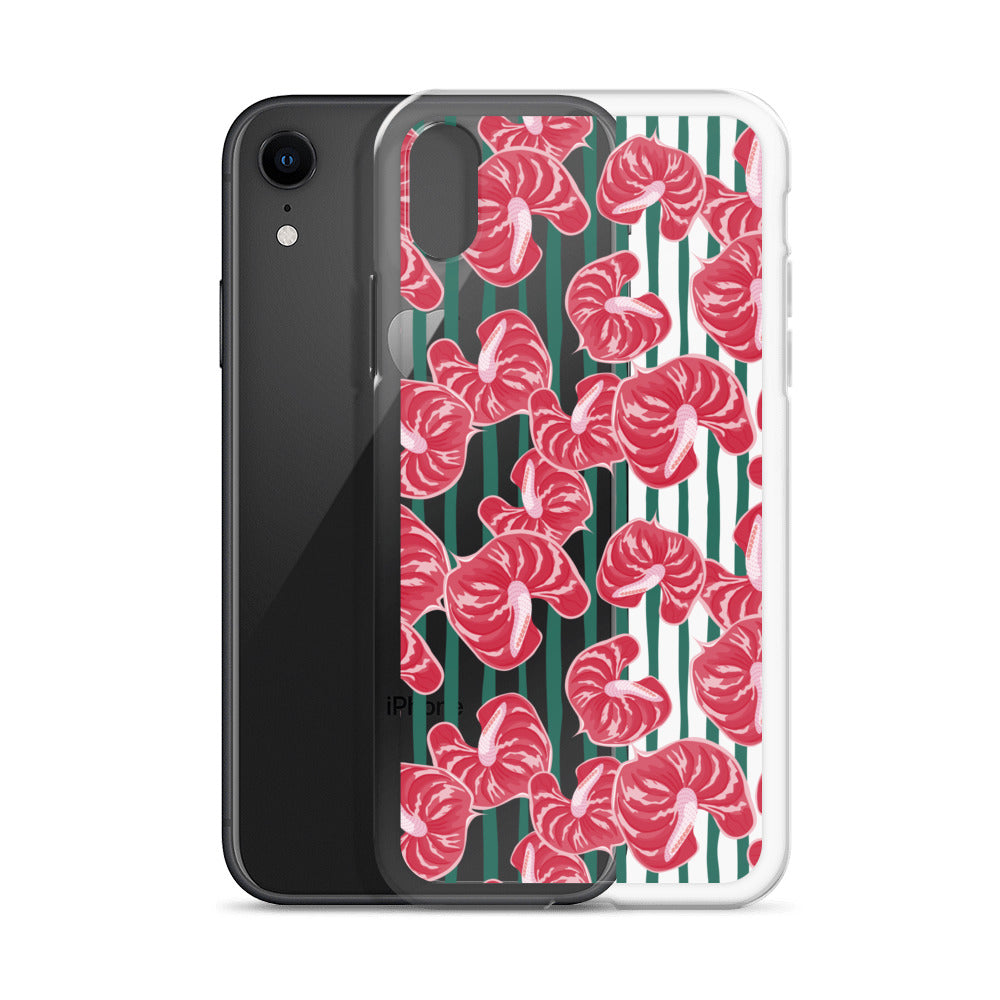 Pink Floral Eclectic iPhone Case