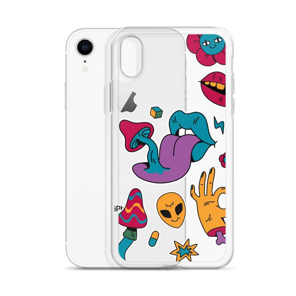 Shrooms and Aliens iPhone Case