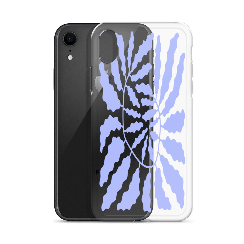 Retro Violet Leaf iPhone Case
