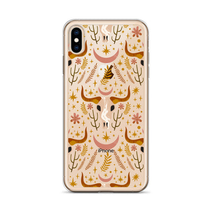 Boho Bull Skull iPhone Case