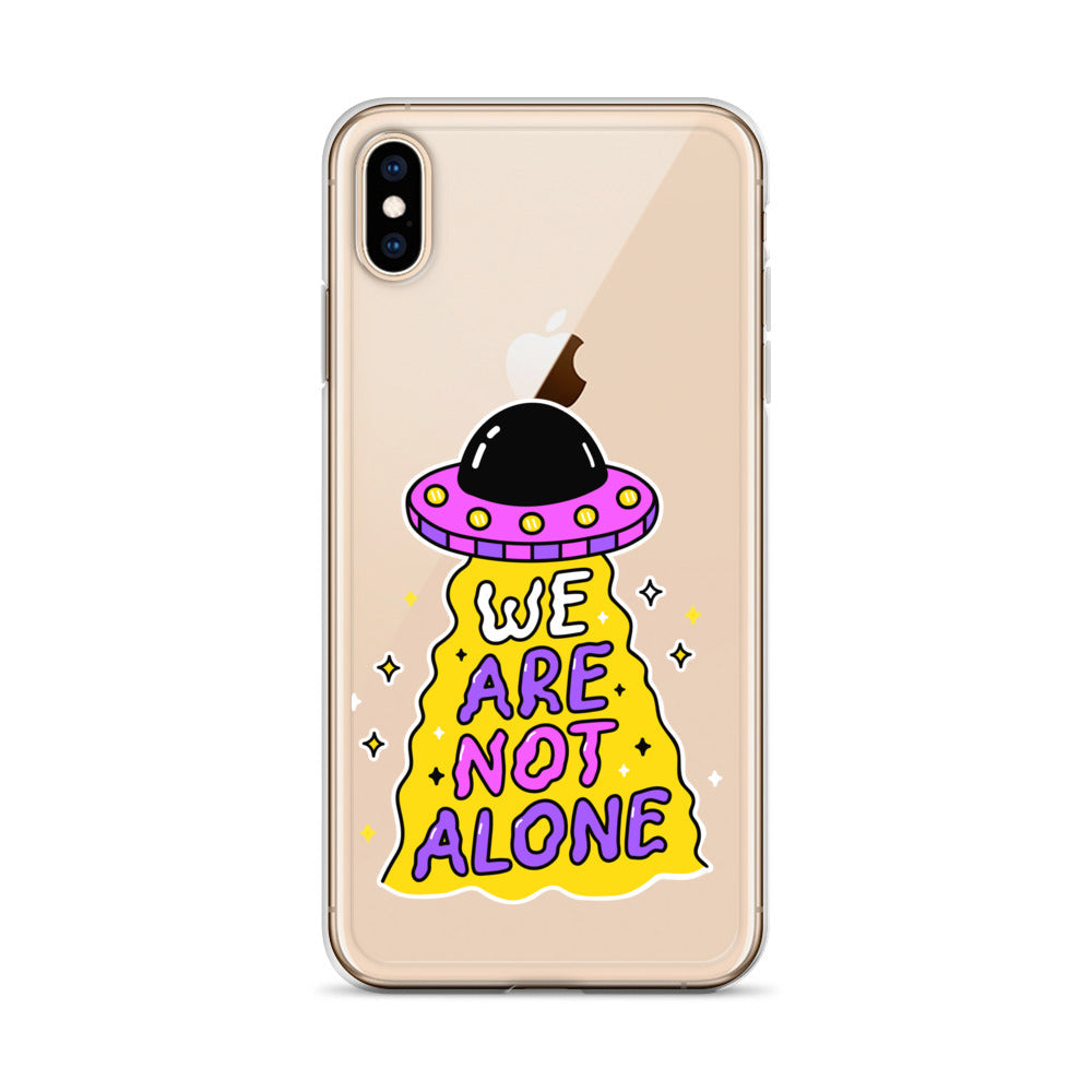 WE ARE NOT ALONE - funny ufo iPhone Case