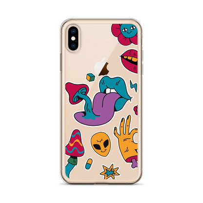 Shrooms and Aliens iPhone Case