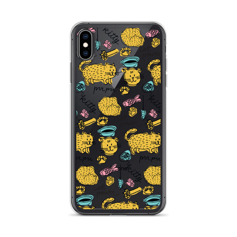 Funny Cat Pattern iPhone Case
